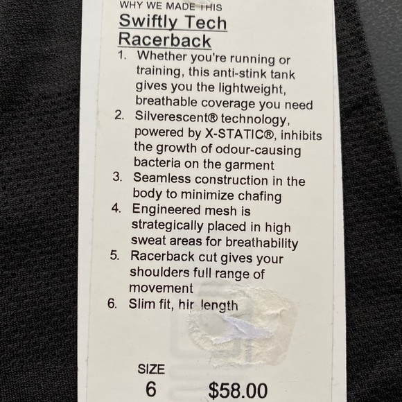 Lululemon Swiftly Tech Racerback - Picture 2 of 2